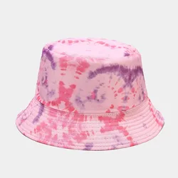 Wholesale Custom Sweet Cool Girl Style Sun Hat All-match Tie Dye Bucket Hat For Women