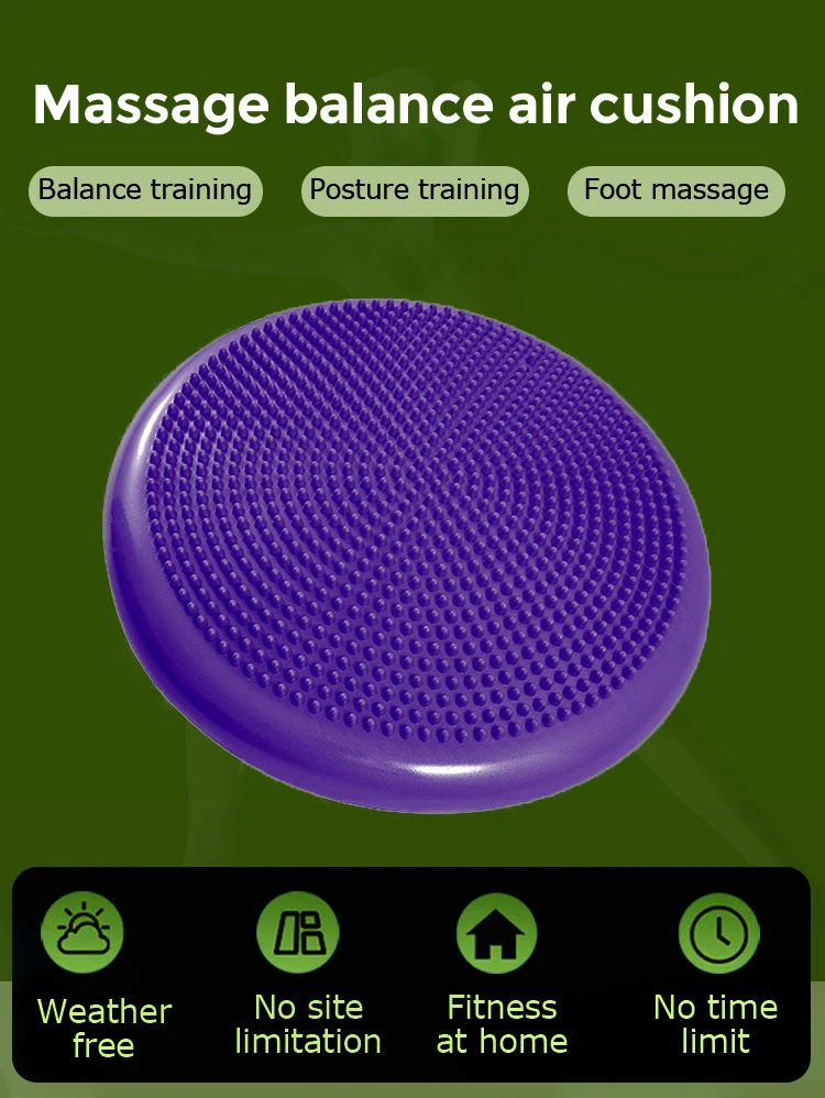 Bodybuilding Equipment Durable Foot Massage Ball Pad Indoor Gym Yoga Inflatable Balance Disc Board
