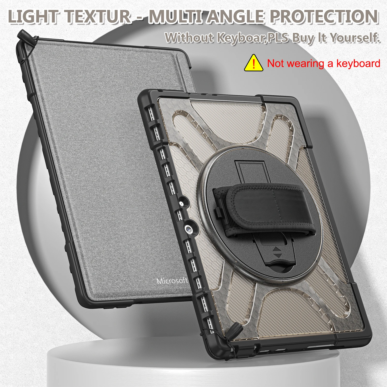 Briefcase Portable Shockproof Laptop Case Pirate Master silicone full back cover case for Microsoft Surface pro 4 5 6 7 Go 8