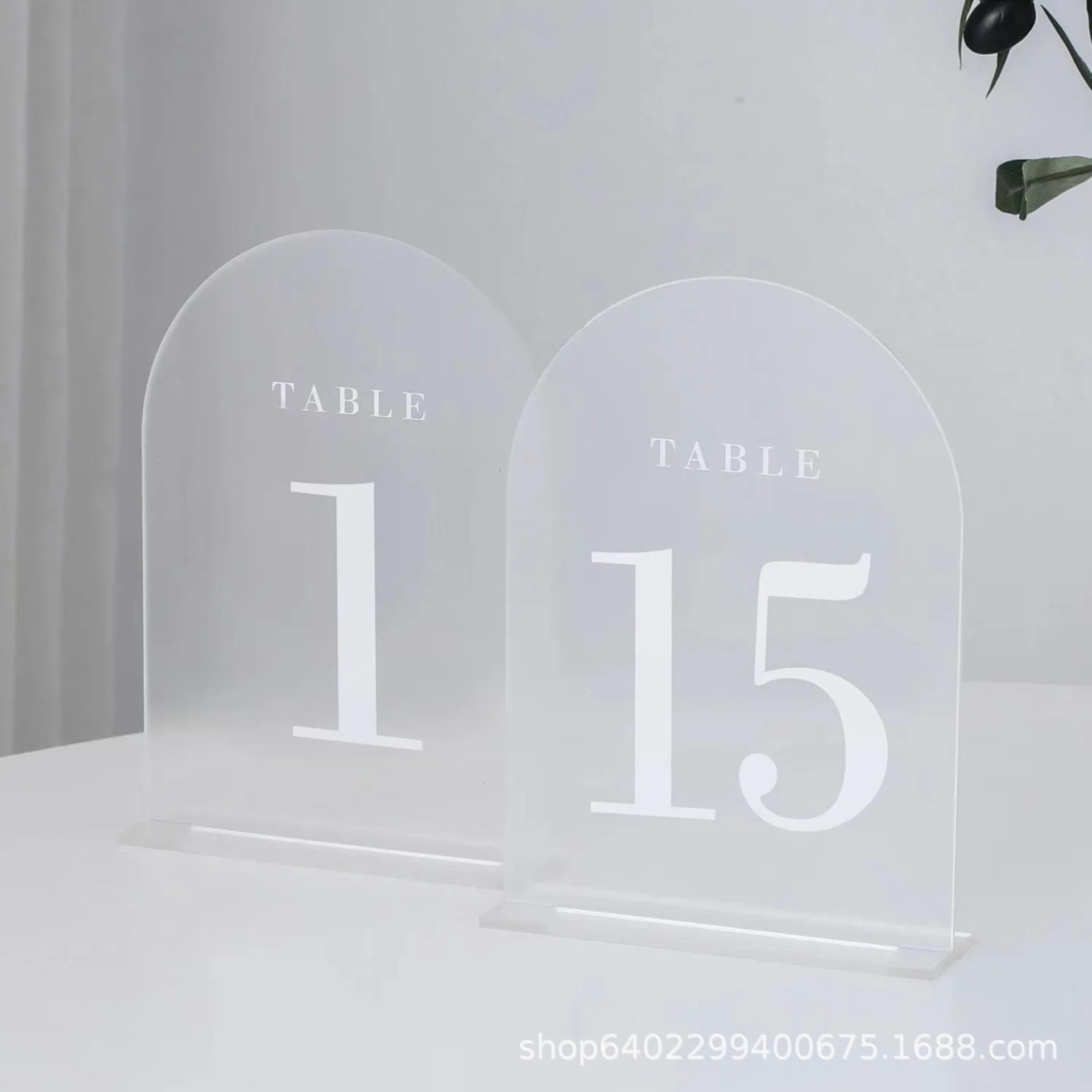 Wedding Decoration Acrylic Seating Place Cards and Table Number Plate Party Wedding Signs Gold Mirror Acrylic Sheet