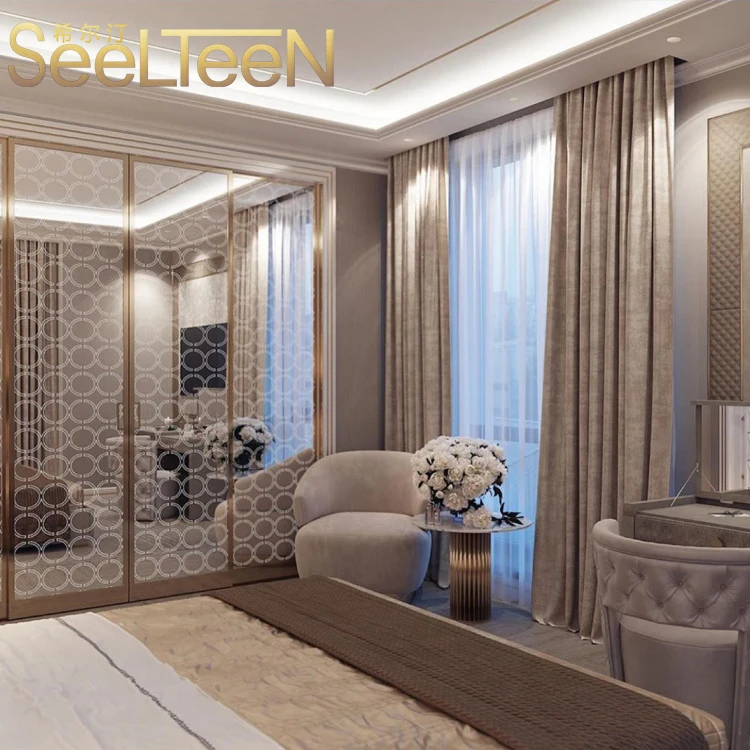 Elegant 5 Star Presidential Hotel Bedroom Suite Furniture Set