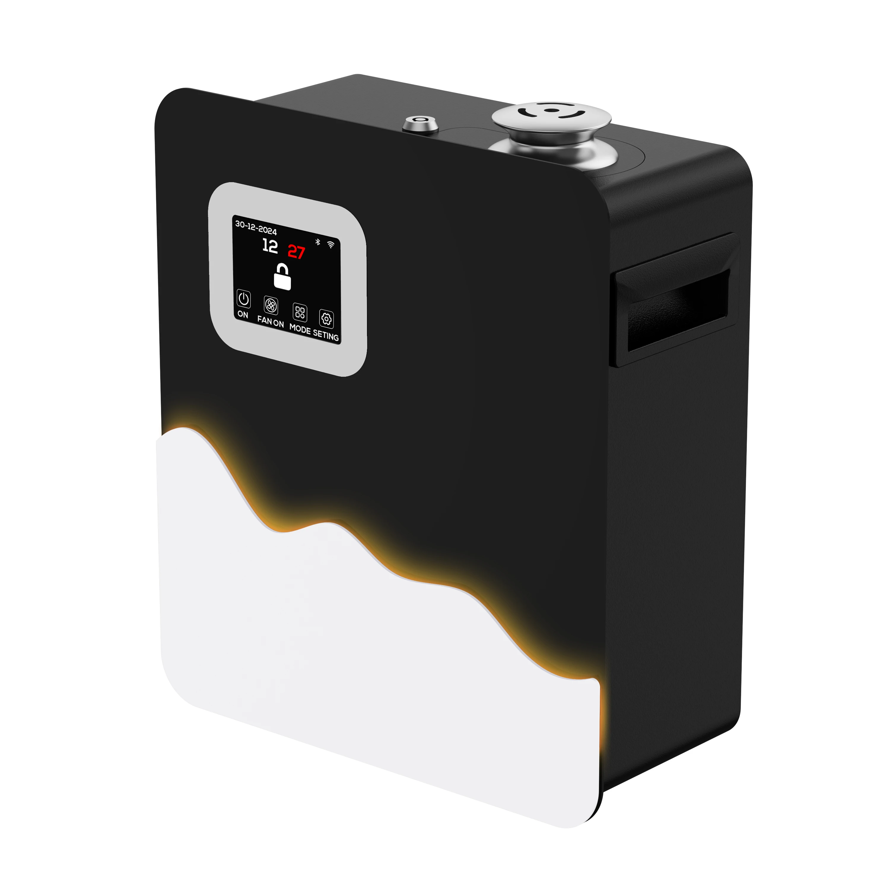 Wall Lock Aroma Diffusion Atomizer 500ML Tank Perfume Scent Oil System LCD Adjustable Color Anti-theft Essential Purifier