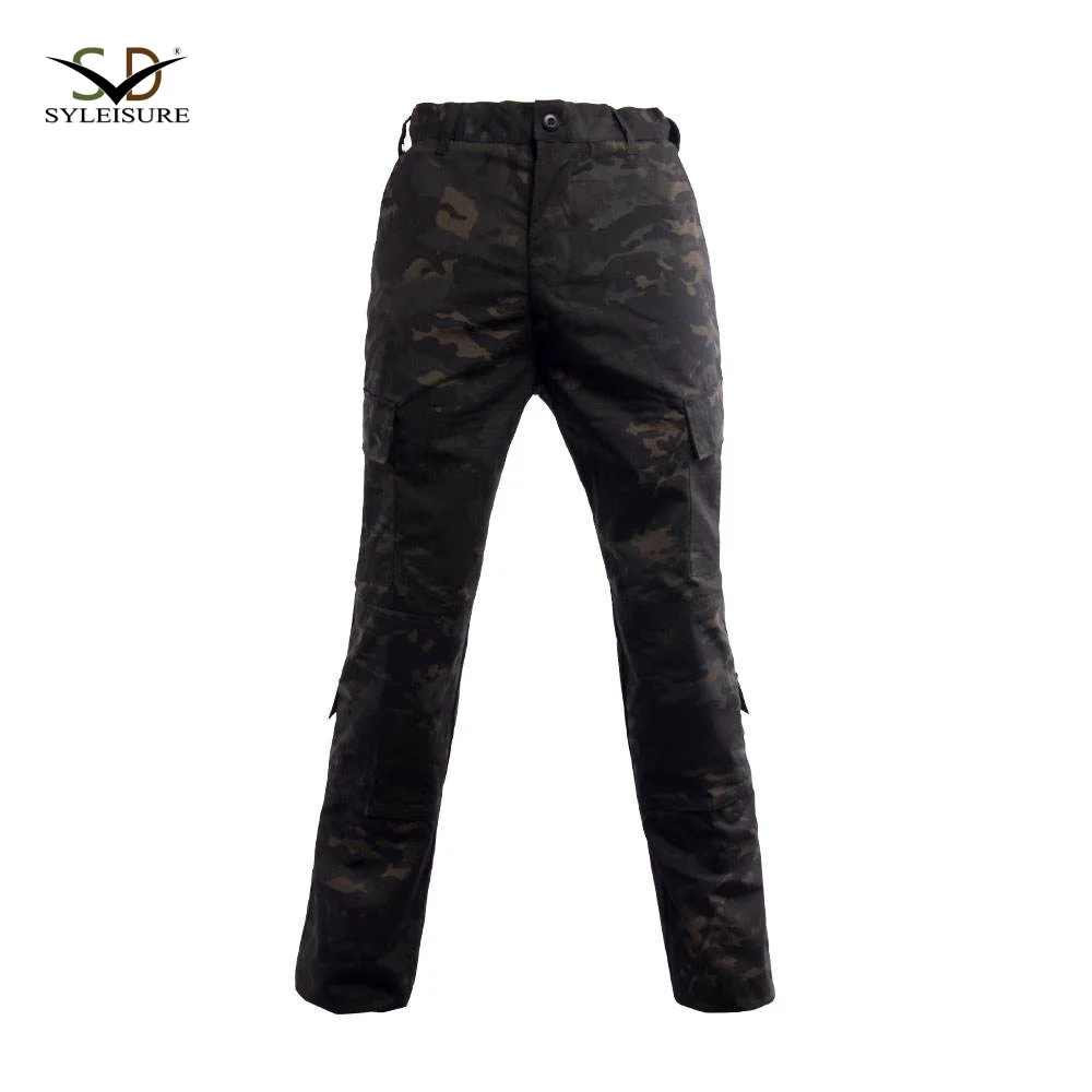 Black multicam camouflage tactical suit acu for security guard