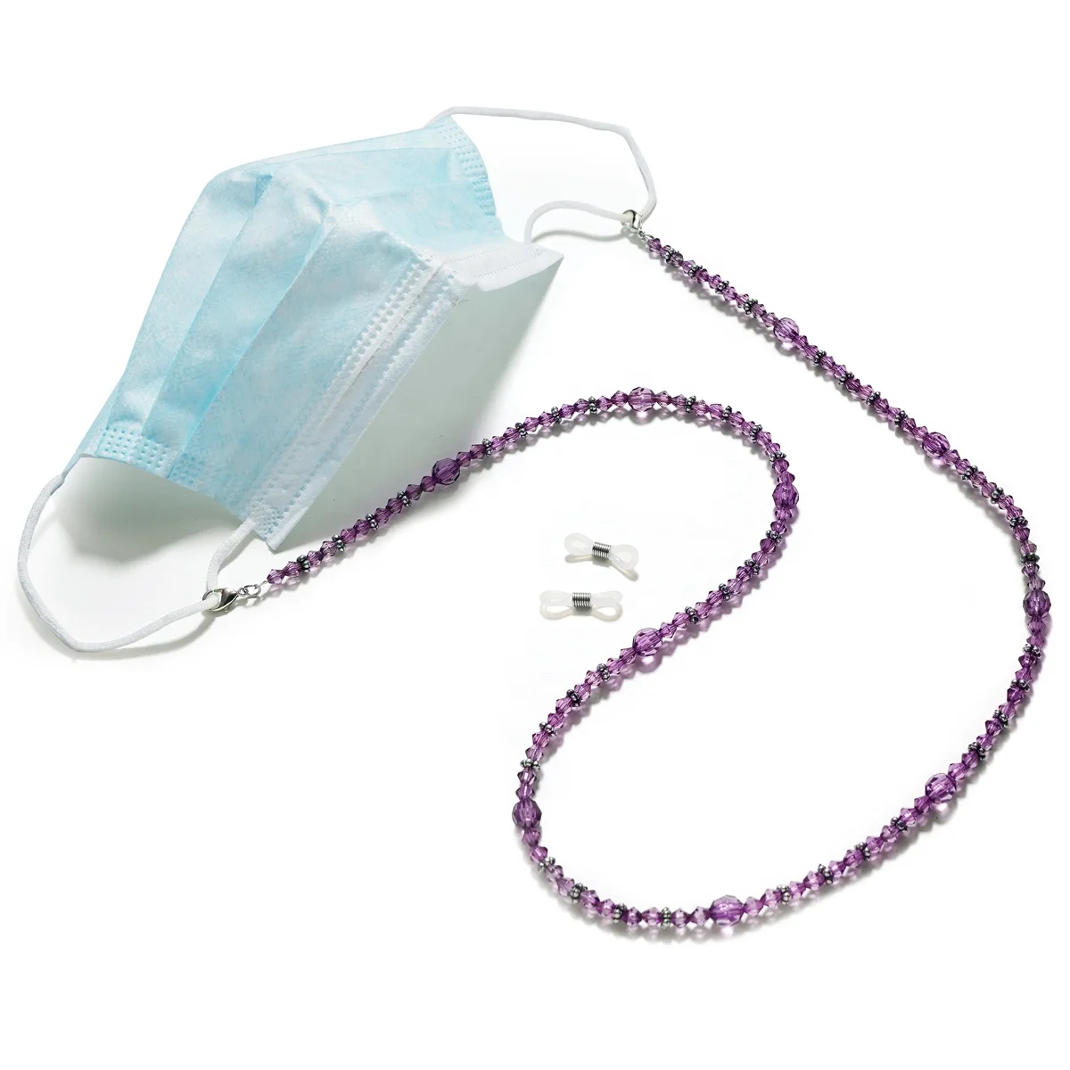 Fashion Seed Beaded Eyewear Chain Masking Chain  Sunglasses Cord Neck Straps Reading Glasses Chain