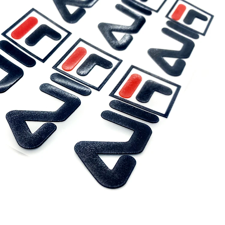 Silicone Label Manufacturers Custom Clothing Heat Transfer Silicone Labels Brand Logos Transfer Rubber 3D Labels