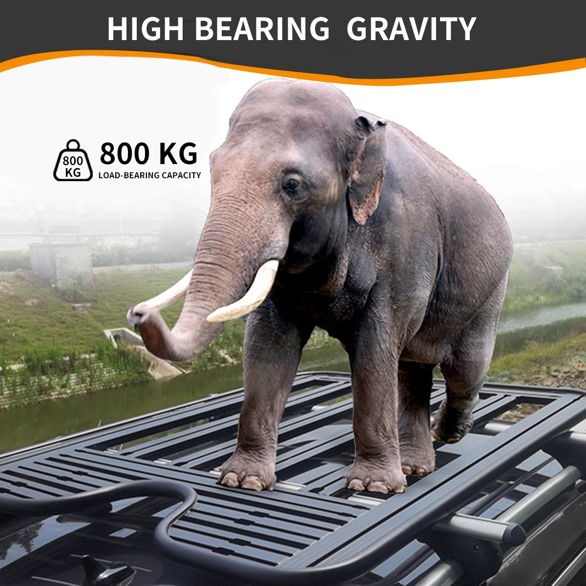 Suitable for the Toyota Highlander Dominator Prado Sena crossbar free SUV roof luggage rack universal frame platform