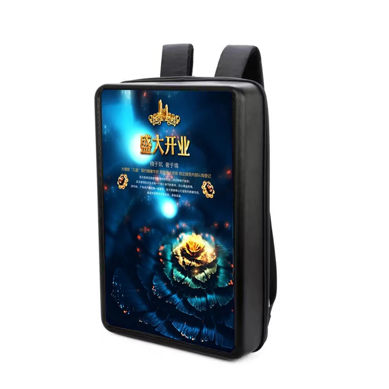 New Arrival LCD Digital Billboard Backpack Display Portable Mobile Advertisement Laptop Bag Advertising Machine Signage LED