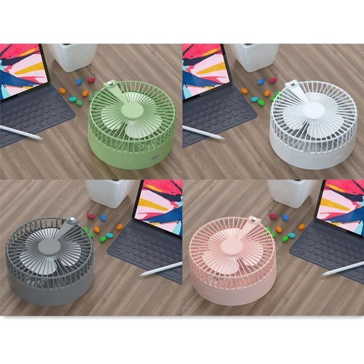 N97 Remote Control Shaking Head Telescopic Fan Water Spray Atomizing USB Rechargeable Mini Desk Floor Foldable Fans