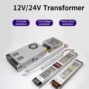 Ac-Dc Ip20 12 В 300 Вт Ультратонкий Тонкий светодиодный световой короб Smps импульсный источник питания
