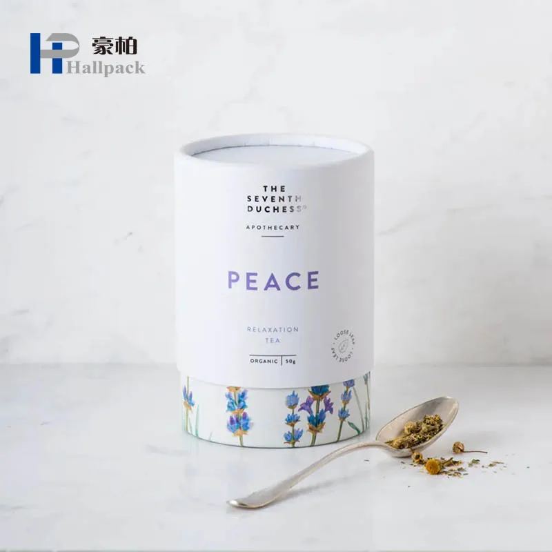 100% Recycled Cylinder Round Box Biodegradable Packing Tube Sleeve Paper Tube Packaging For Candle
