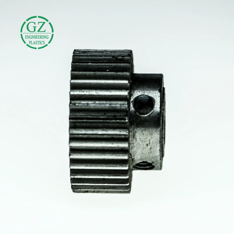 ISO9001 manufacture molded low friction nylon PA66 gear plastic double spur gear