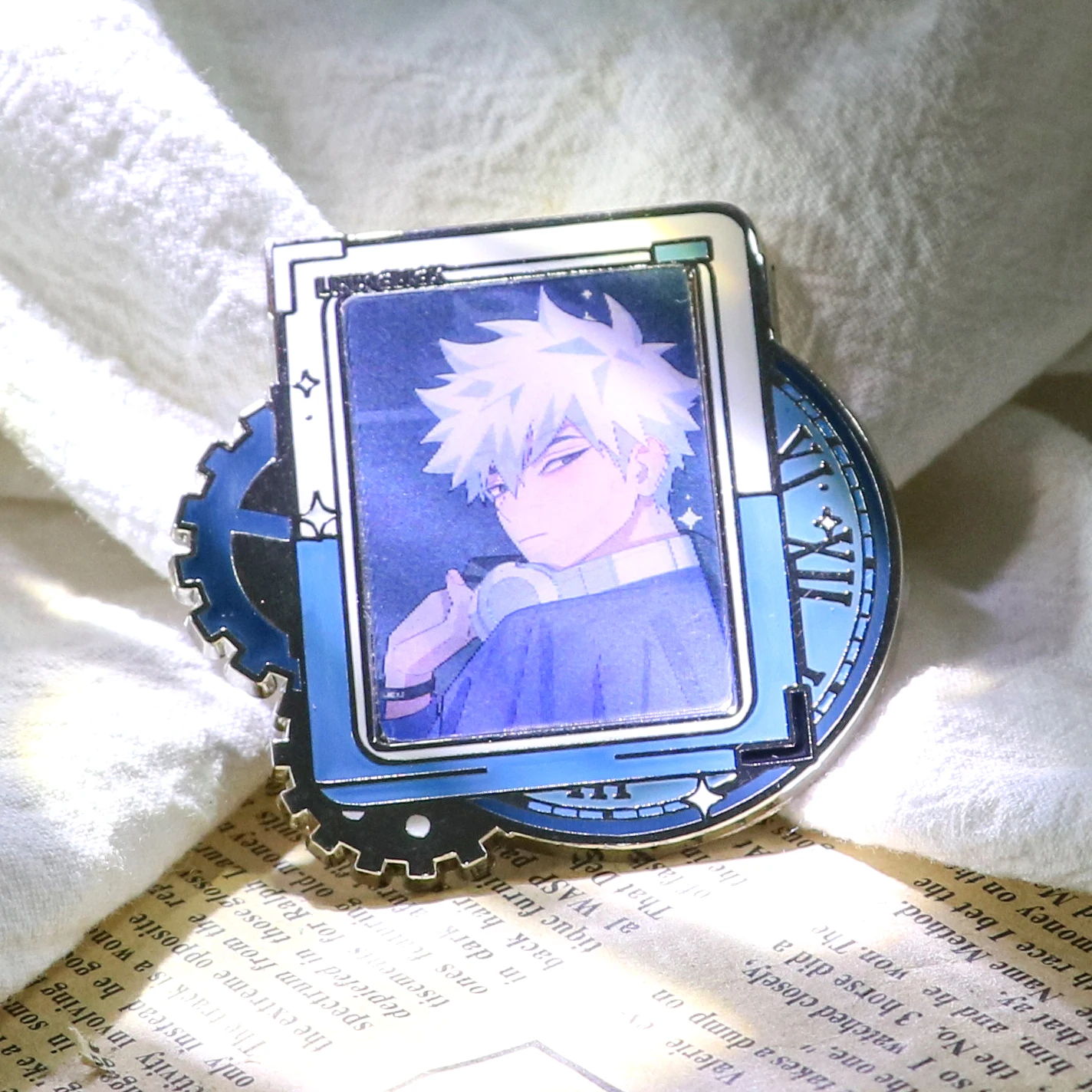 Kunshan Krell Raster badge metal pin Wholesale customization pin badge hard Badges that can be changed lenticular enamel pin