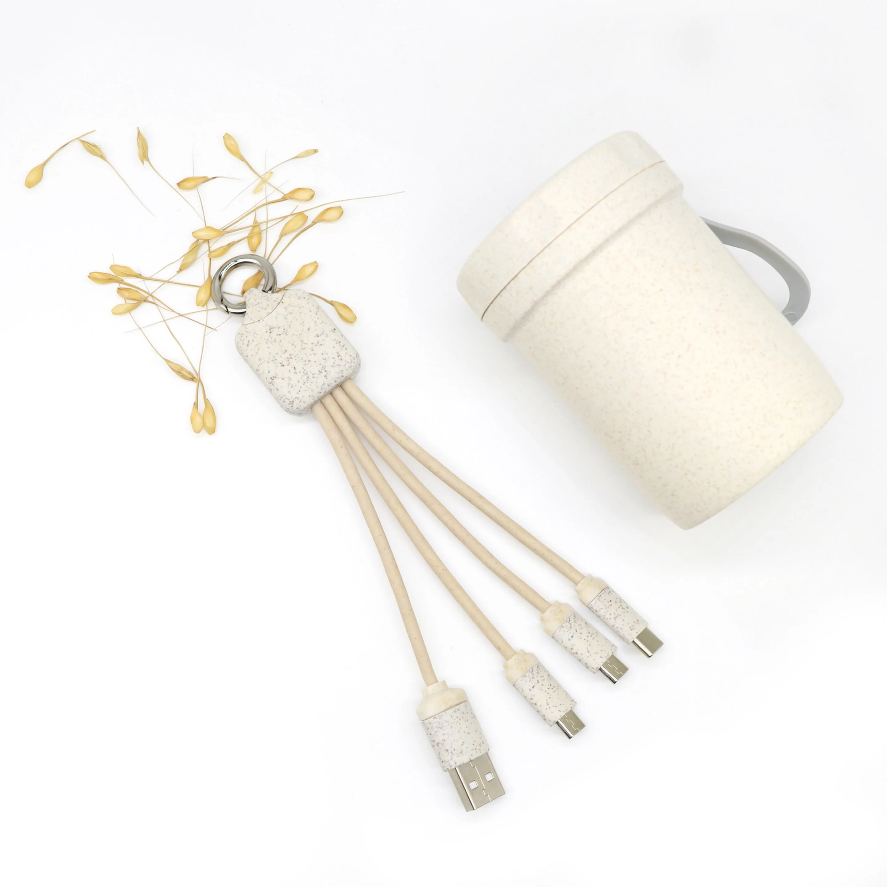 New arrived Eco-friendly Biodegradable material 3 in 1bio eco-friendly multi cable