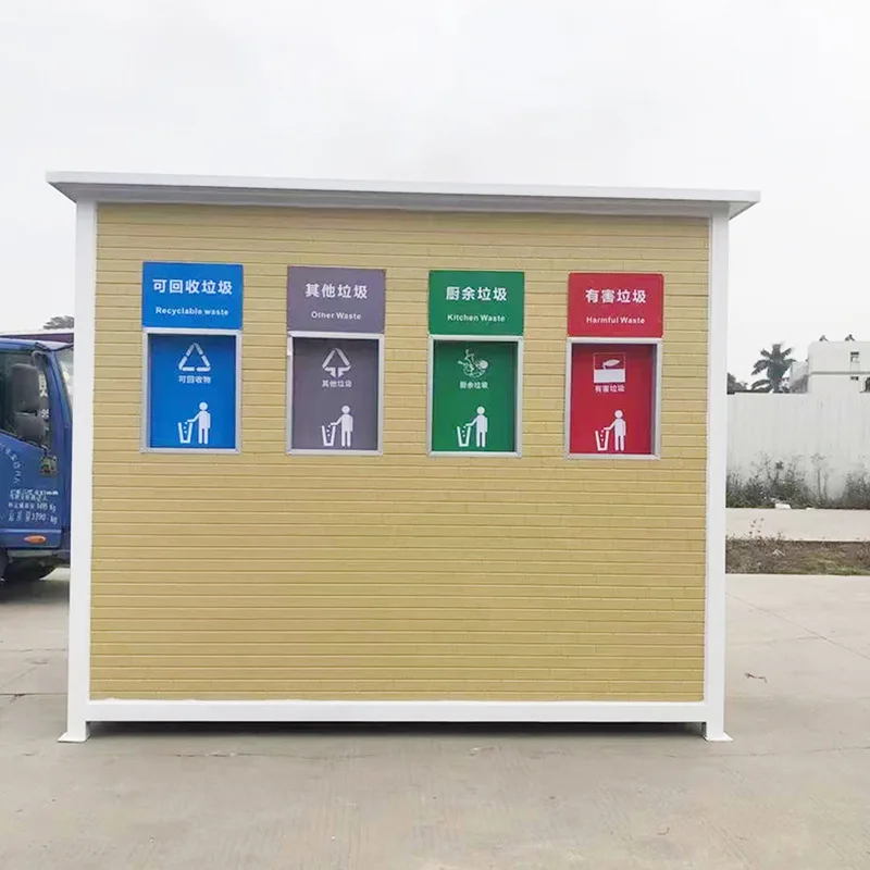 Garbage sorting kiosk