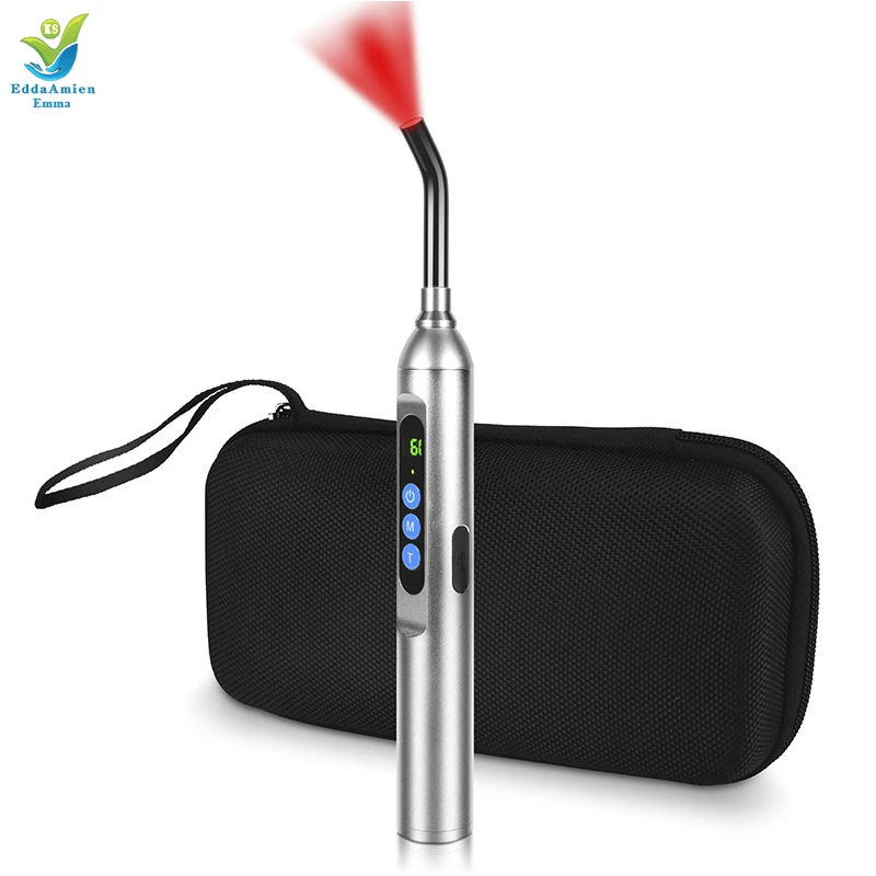 New Red light therapy pen 660nm 850nm infrared red light therapy for oral cavity labial herpes repair at home