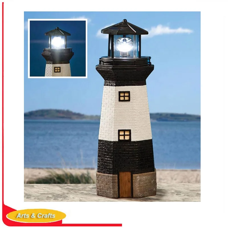 Polyresin Large Solar Lighthouse