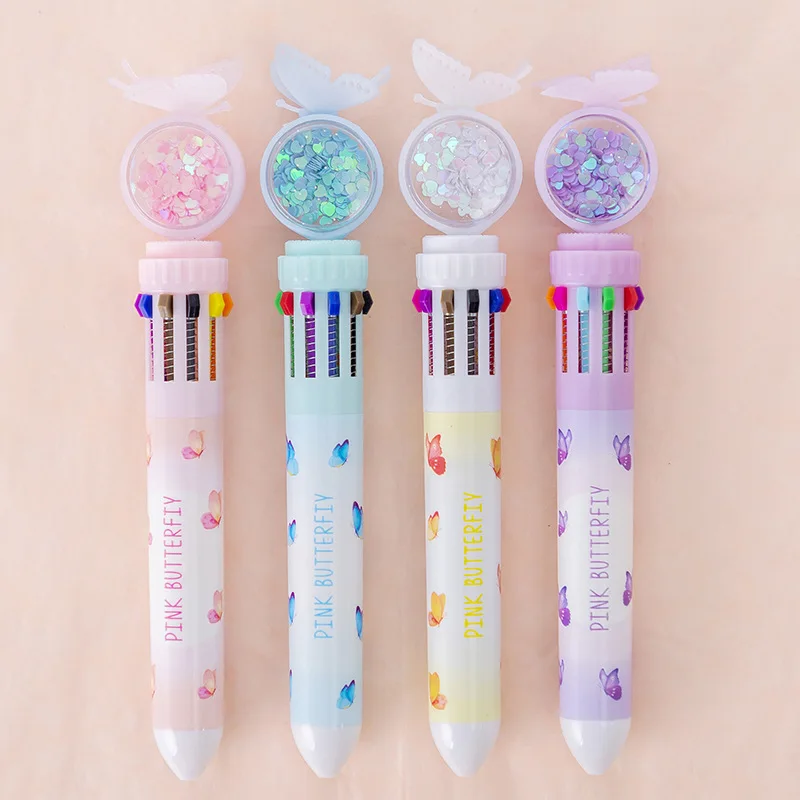 New Style Fancy Unicorn 10 Color Ball-point Pen For Kid Gift School &Office Supplies Kawaii Stationery Pen Ballpoint Supplier