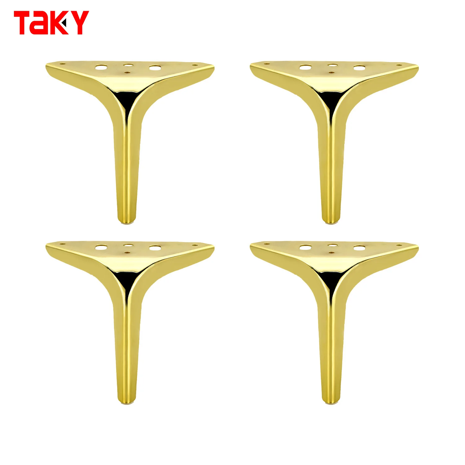 Furniture Legs 12cm 15cm 18cm Gold Metal Cabinet Sofa Bed Feet Iron Sofa Legs
