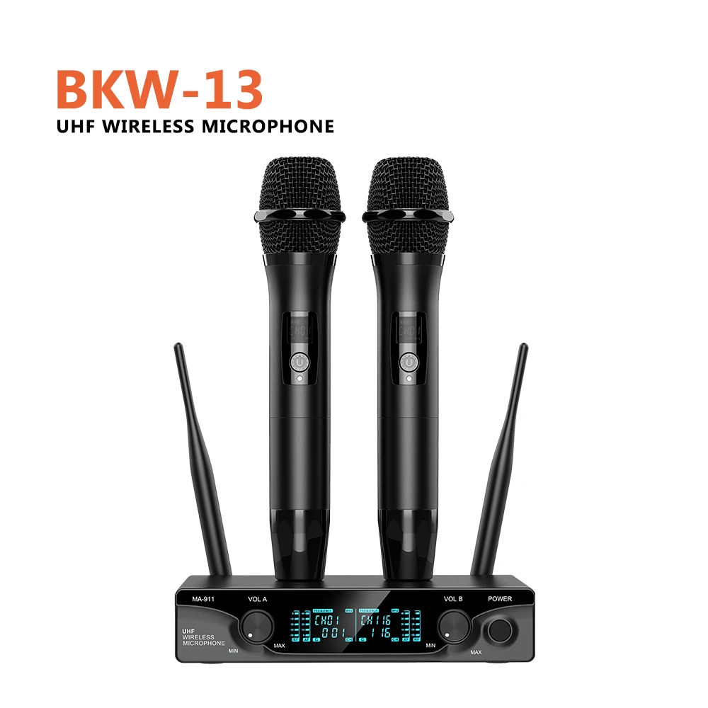 Best Professional Handheld UHF Wireless Cordless Dynamic Microphones for Church Karaoke Singing