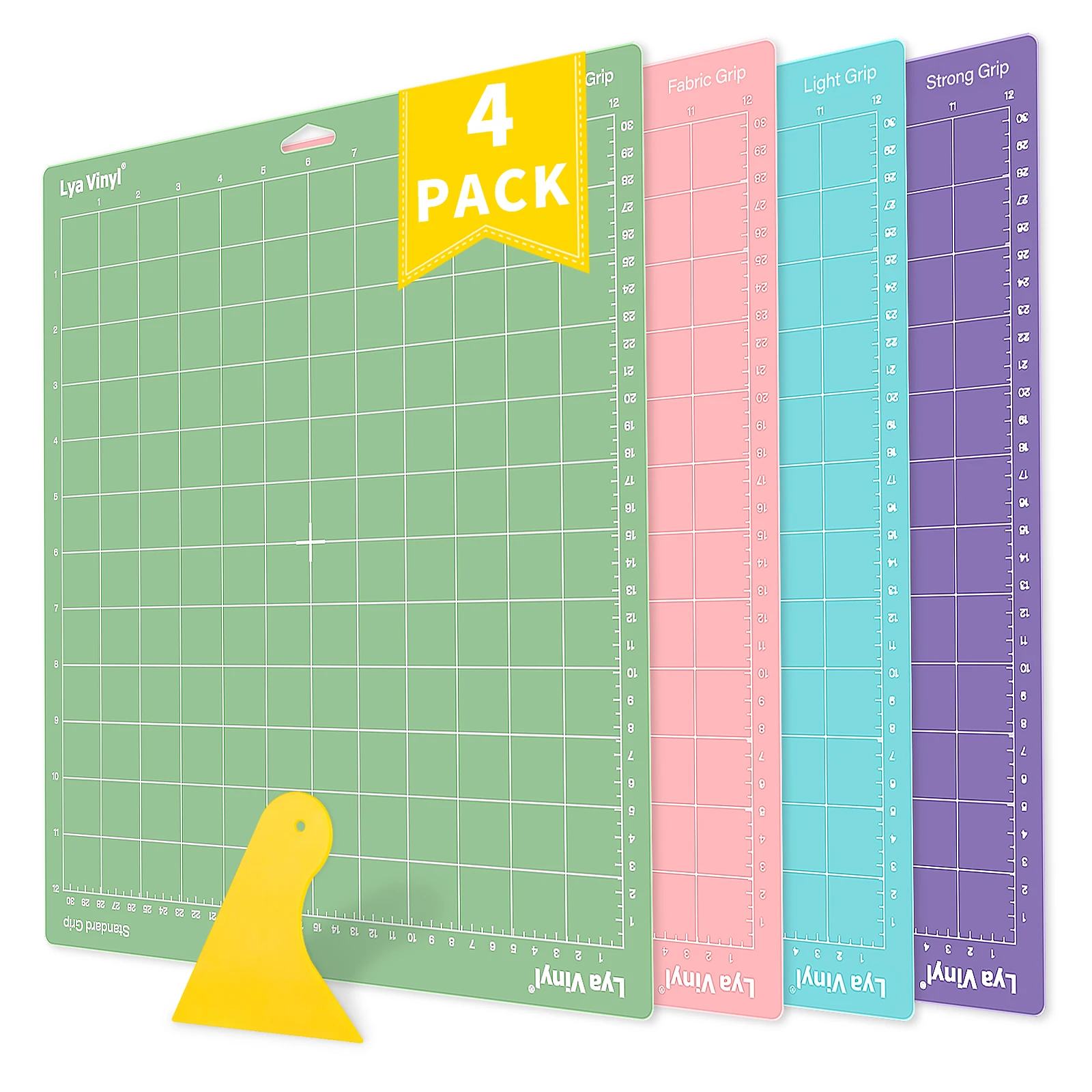 LYA brand Cutting Mat for Cricut, 6 Pack Cutting Mat 12x12 for Cricut  Variety Adhesive Sticky Cutting Mats Accessories for Cric