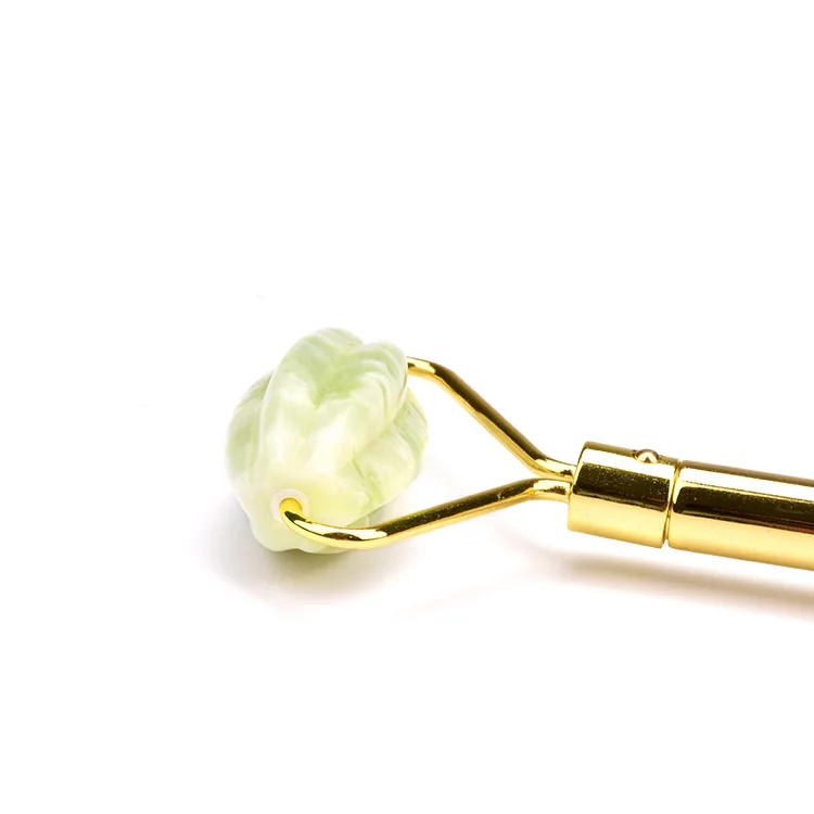 Popular sale Pink Rose Quartz Facial Jade Roller massage stone for Face and Neck with DIY head wholesale