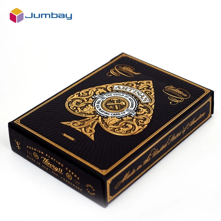 Professional Personal Customization Custom Ad Playing Card German Black Core Poker Card German Paper Poker Cards