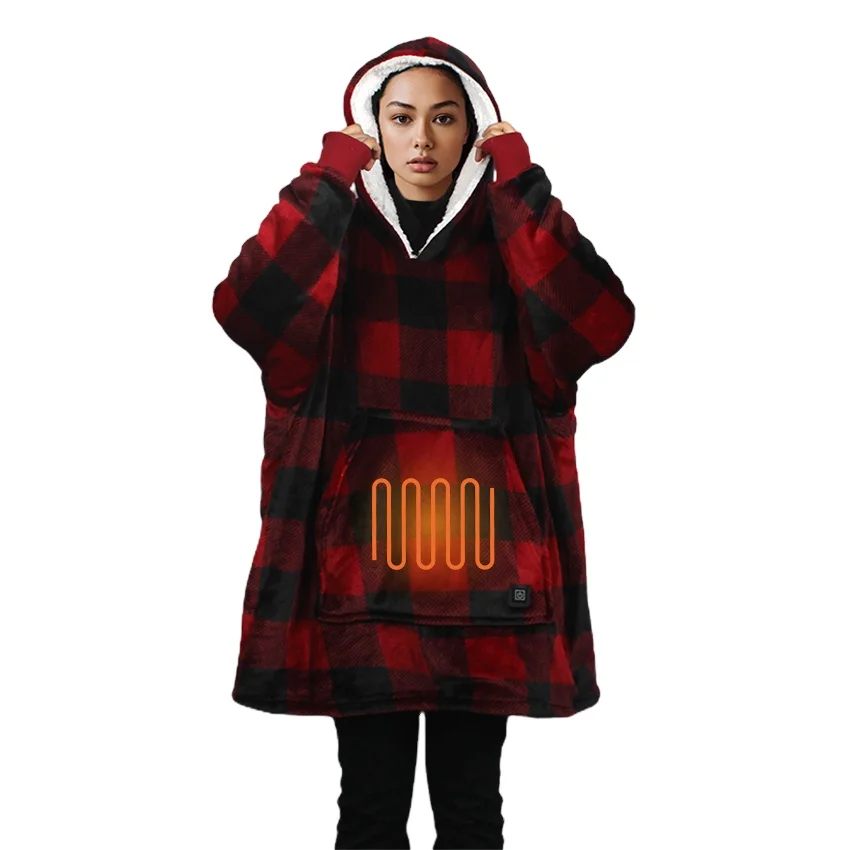 Фабрика Китая OEM ODM 100% Полиэстеровая фланелевая флисовая мягкая электрическая толстовка с подогревом одеяло по заводской цене