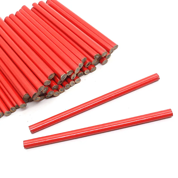 Ellipse Red or Black Carpenter Marker Pencil for Woodworking and Tile Glass