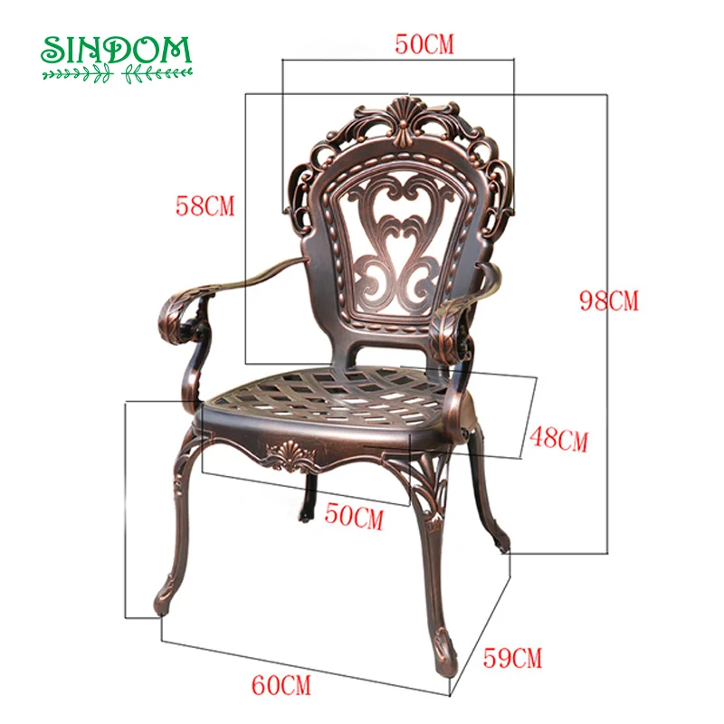 High Quality Metal Garden Furniture Table and Chairs Set for Outdoor