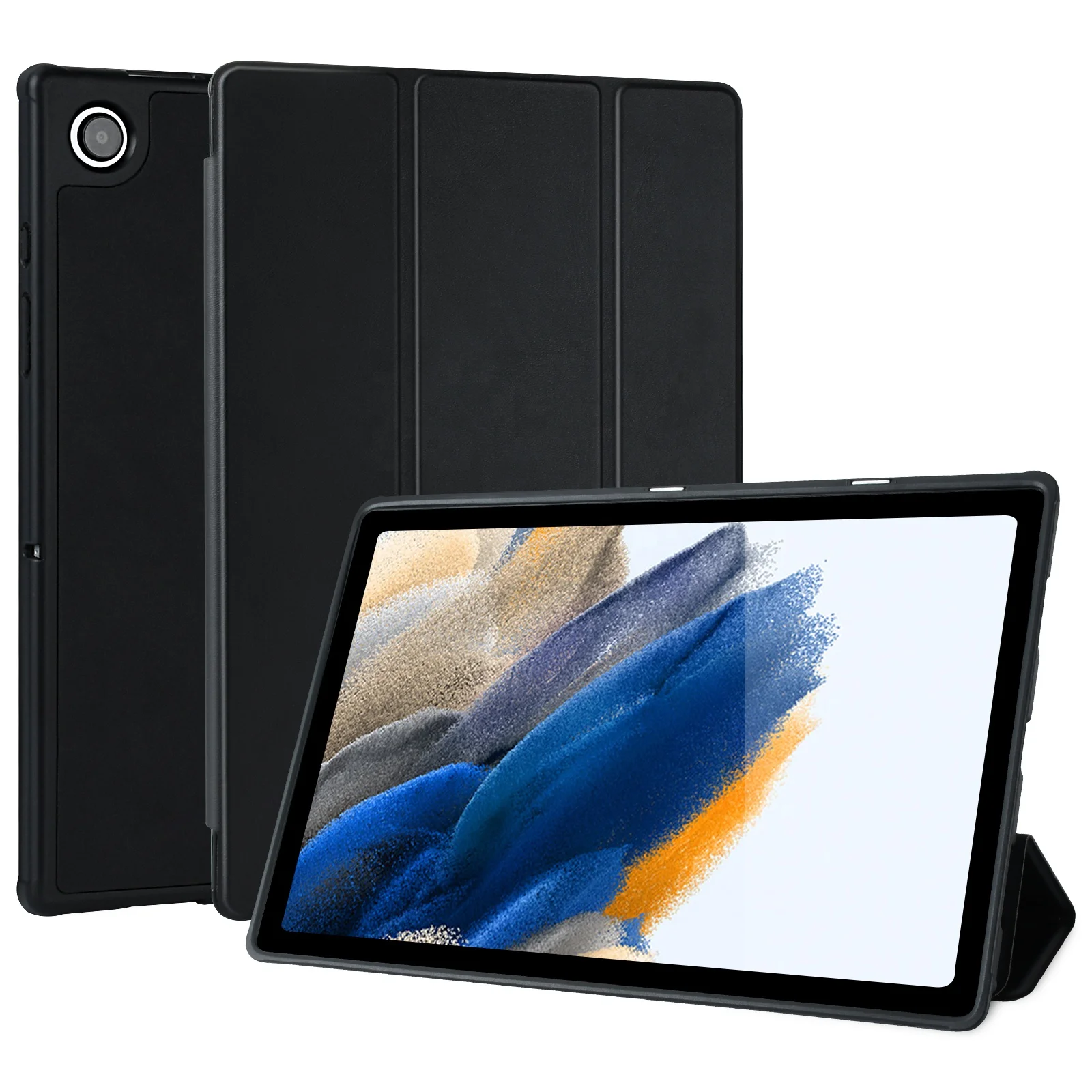 Tablet Case for Galaxy Tab A8 Auto Sleep Ultra Light Slim Tri-Fold Stand Protective Cover for Samsung Tab A8