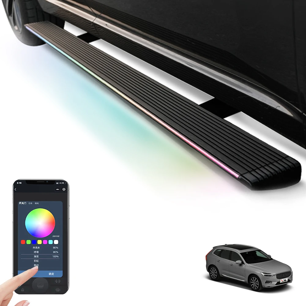 Volvo XC60 Super Price LED lights Car Padel sideSteps Electric Retractable Running Boards for  2013-2023 Volvo XC60