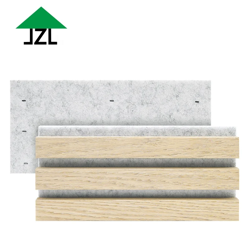 JZL оптовая продажа покрывало из древесного шпона звукопоглощающие стеновые акустические войлочные панели для внутренней отделки стен и потолка