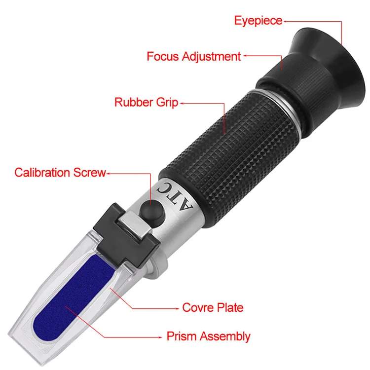 Hand Held Tester Tool 4 In 1 Engine Fluid Glycol Antifreeze Freezing Point Car Battery Refractometer Antifreeze Tester