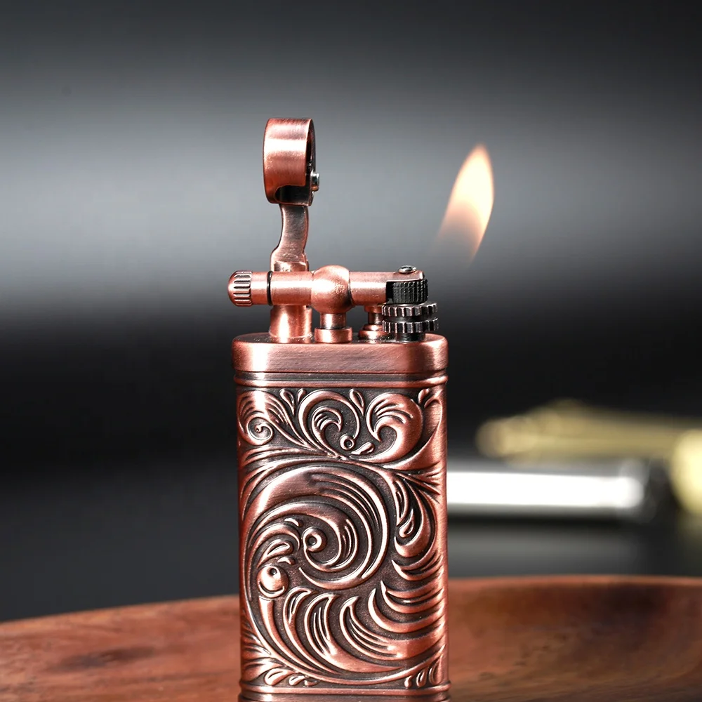 JIFENG JF-096 в помещении и на открытом воздухе винтажном стиле медные металлические Уникальный дизайн Классический многоразового трубы зажигалка