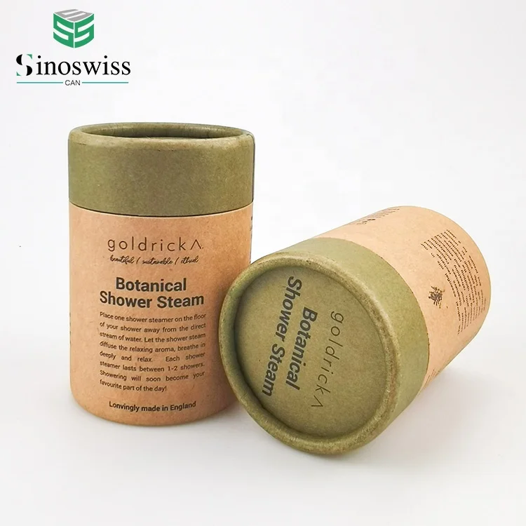 Wholesale Recycled Customize CMYK Printing Cardboard Cylinder Packaging Paper Tube Box For Candle Packaging