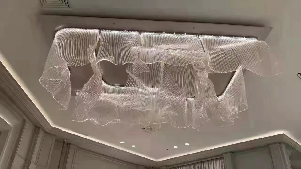 Non standard custom big hotel banquet chandelier professional factory supply certificates available