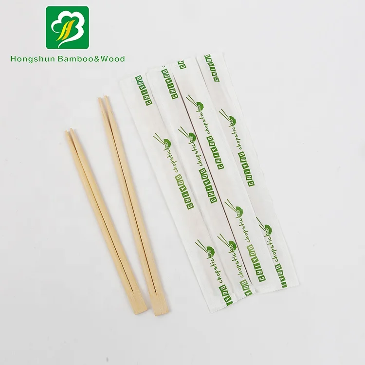 
Hot Selling 2021 Free Sample Print With Logo Quality Custom Twin Disposable Bamboo Chopsticks 