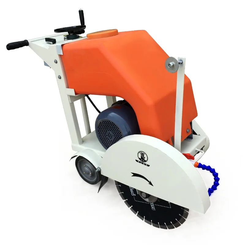 electric walk behind automatic road floor concrete asphalt road cutting cutter saw machine with remote control