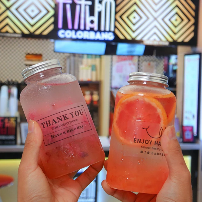 Производитель бутылки для сока ПЭТ банка с соломинкой одноразовая пластиковая бутылка ПП