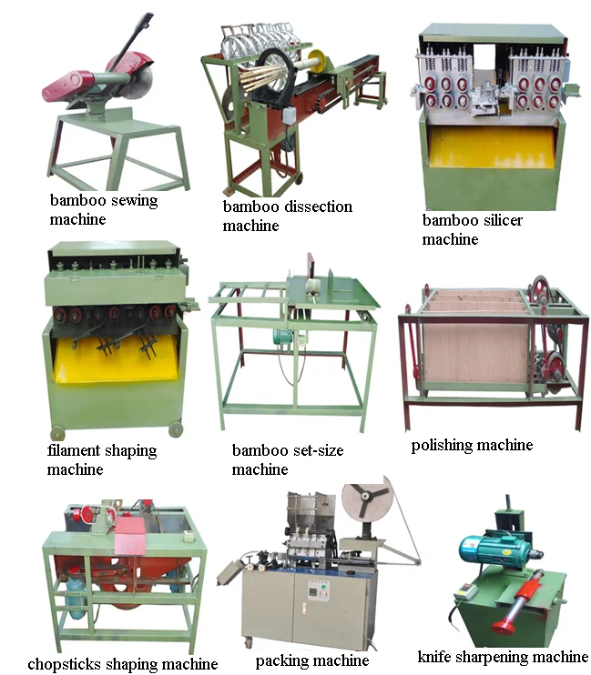 
bamboo wood chopstick machine production line 