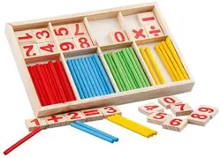 Early Learning Counting Rods Educational Toy Kids Wood Mathematics Toy Children Wooden Counting Stick Calculation Math Toys