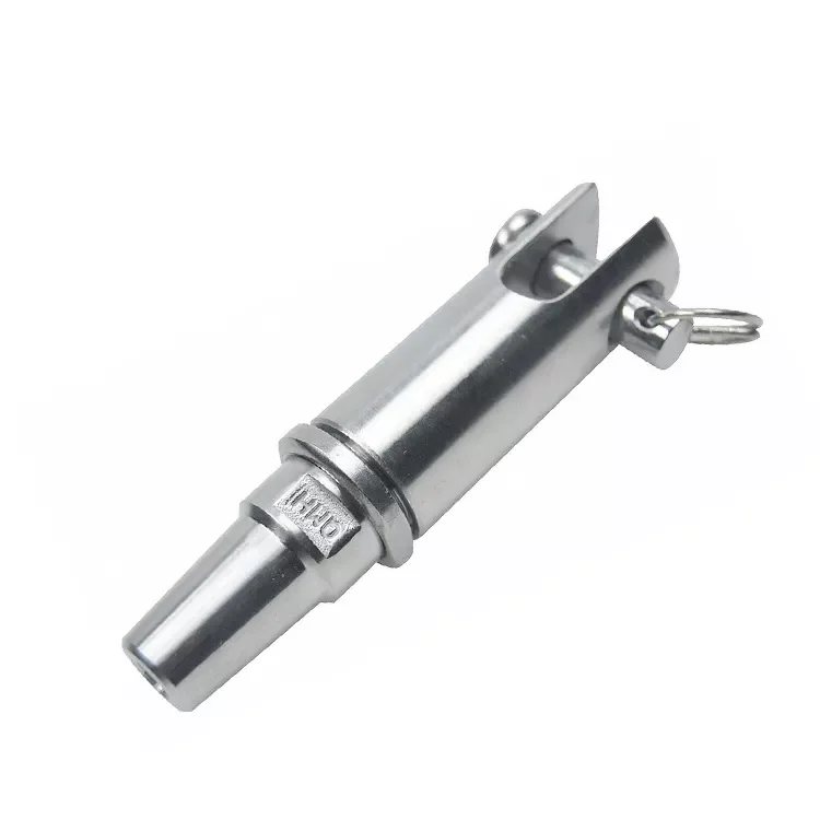 Custom Manufacture Turning Decking End Cap Cable Rail Wire Rope Fitting