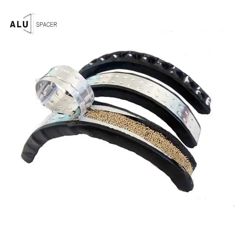 system 7 mm  materials Low Price Hot insulating glass double butyl spacer  sealing  black  grey  White  Golden