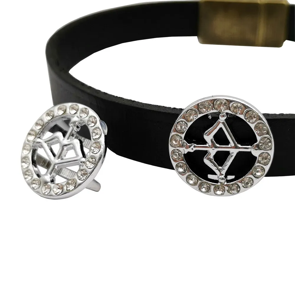 
Кольцо для изготовления браслета с отверстиями 10x3 мм, Шарм, стрелка, стразы, ползунок, бусины, разделители для плоской кожи 