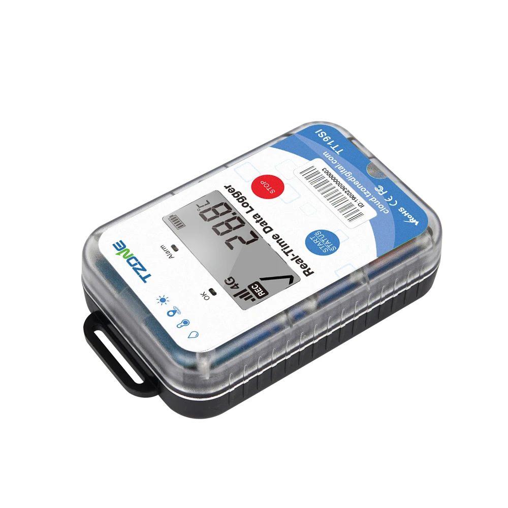 TZONE New Arrival TT19SI Iot Solution 4G Temperature Humidity Monitor Real Time GPRS Data Logger
