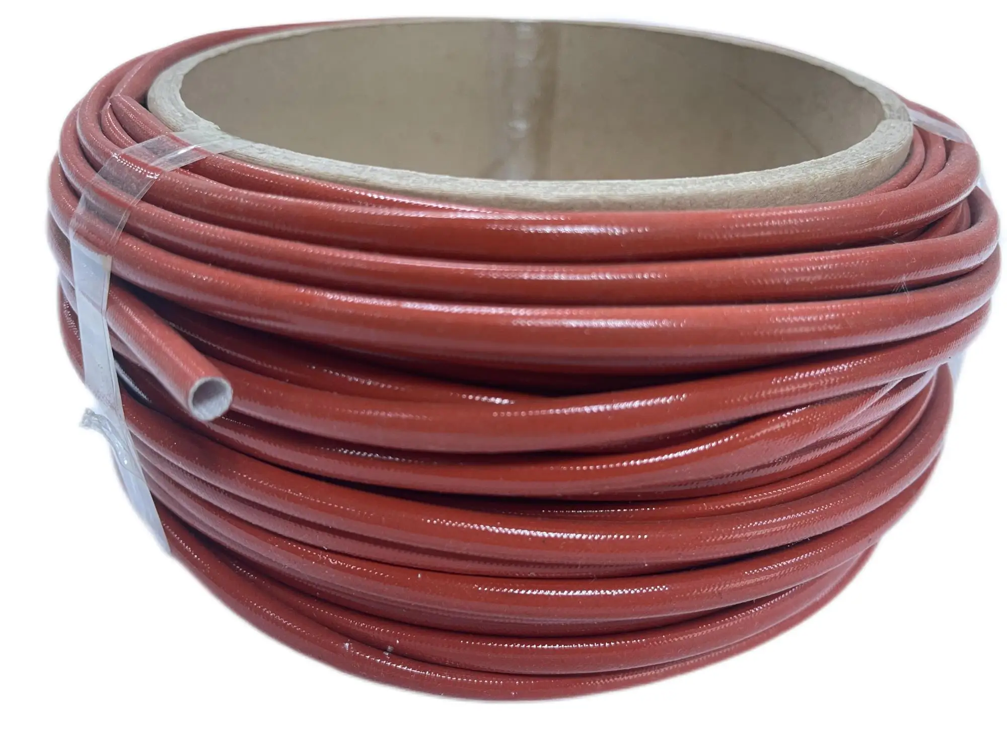 Best price of China manufacturer hot sale high temperature Self-extinguishing Silicone Resin Fiberglass Sleeve in red color