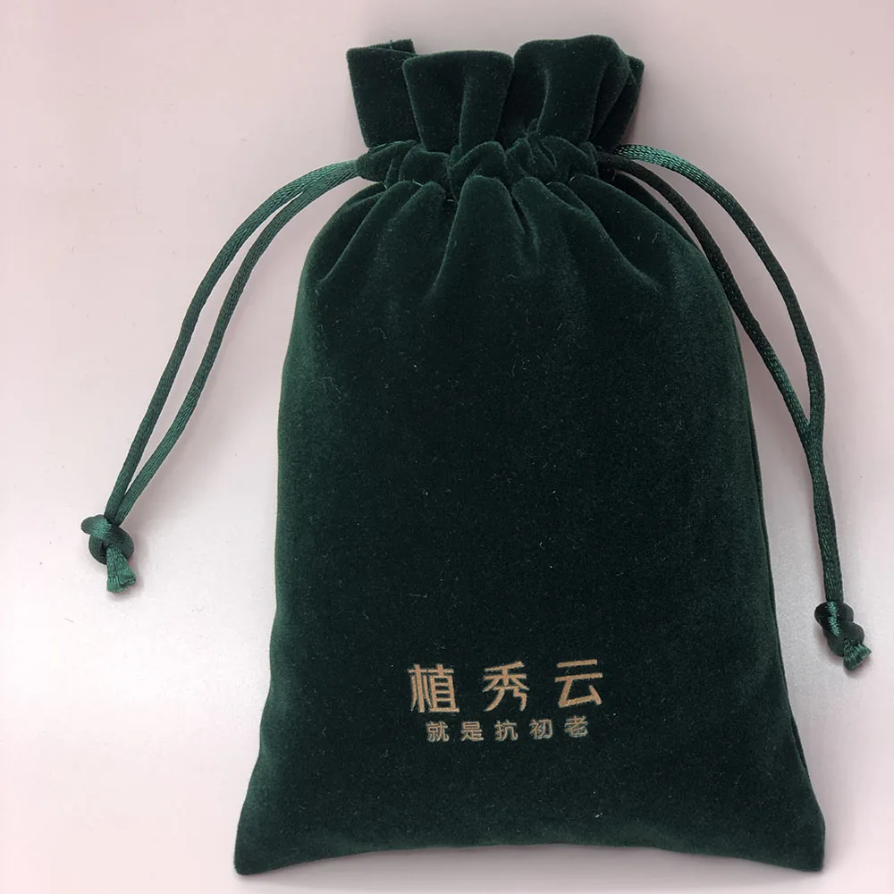 Wholesale Professional Factory Jewelry Pouch Suede Velvet Bag Packaging Suede Drawstring Bag