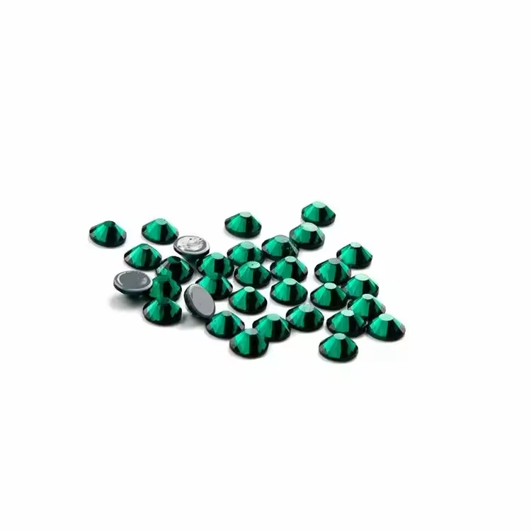 Honor of Crystal Low Price Factory Colors Round Shape Glass Crystal Ss10 Hot Fix Transfer Rhinestone