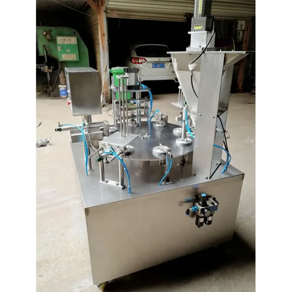 KIS-900 Rotary coffee capsule filling and sealing machine for nespresso, K cup