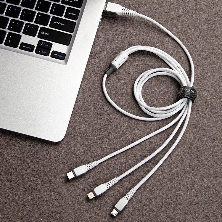 Wholesale 3 in 1 USB cable charger 2A micro USB charging cable for micro type c cable